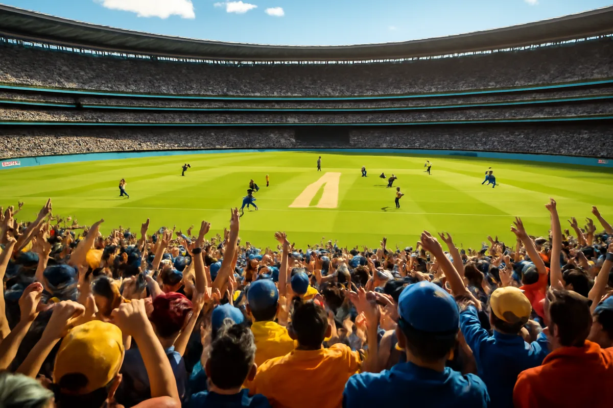 Cricket players from Afghanistan and India on the field during a match